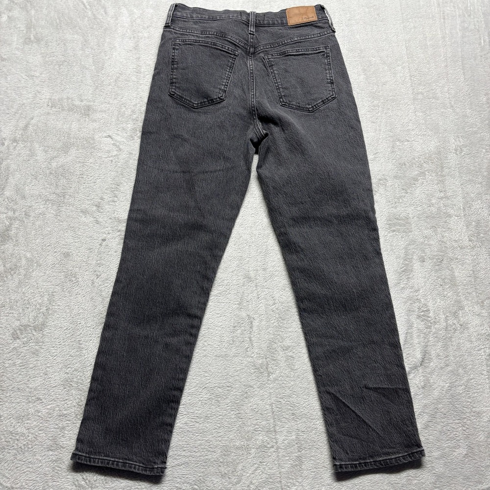 Madewell The Perfect Vintage Jean Size 27 (Fits 28x27.5) Straight Black Denim - Picture 2 of 6